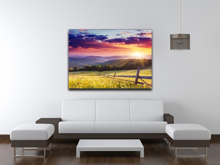 Majestic sunset in Carpathian Canvas Print or Poster - Canvas Art Rocks - 4
