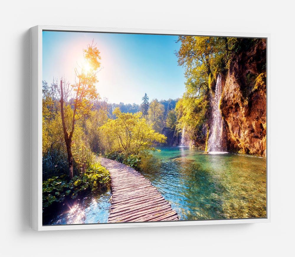Majestic view on turquoise water HD Metal Print