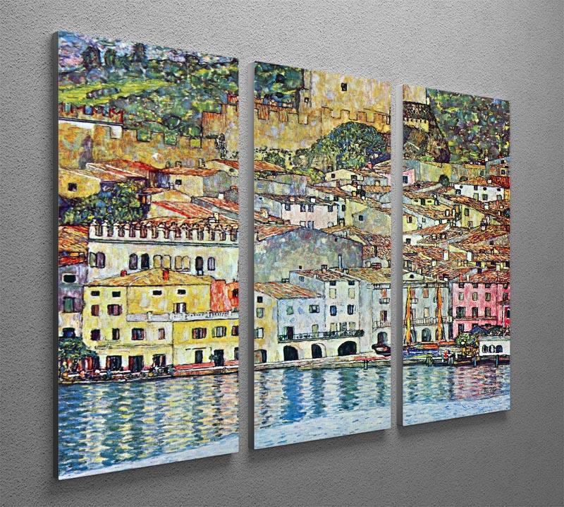 Malcena at the Gardasee by Klimt 3 Split Panel Canvas Print - Canvas Art Rocks - 2