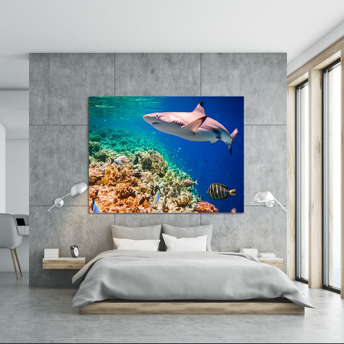 Maldives Indian Ocean coral reef Canvas Print or Poster