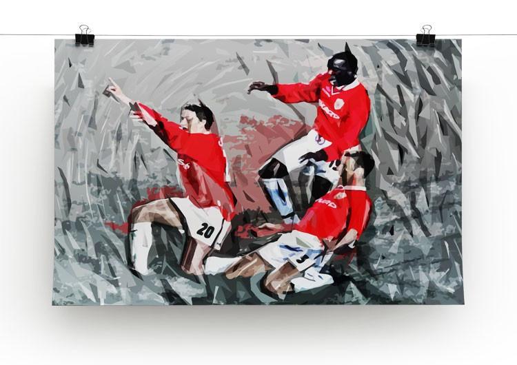 Man United Champions League Final Print - Canvas Art Rocks - 2