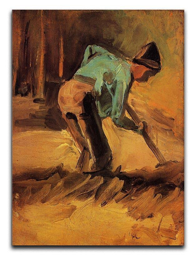 Man Stooping with Stick or Spade by Van Gogh Canvas Print & Poster  - Canvas Art Rocks - 1