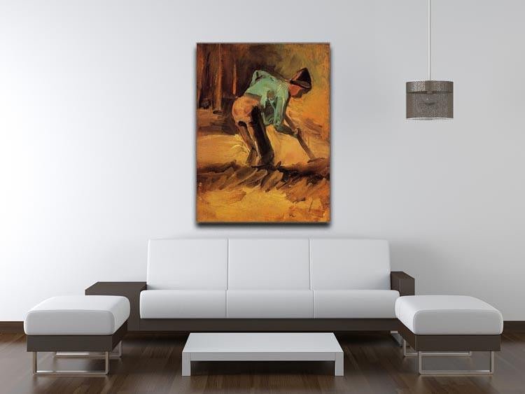 Man Stooping with Stick or Spade by Van Gogh Canvas Print & Poster - Canvas Art Rocks - 4