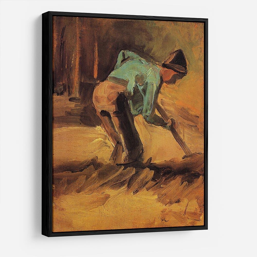 Man Stooping with Stick or Spade by Van Gogh HD Metal Print