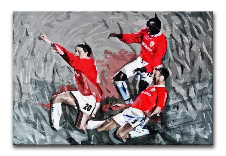 Man United Champions League Final Print - Canvas Art Rocks - 1