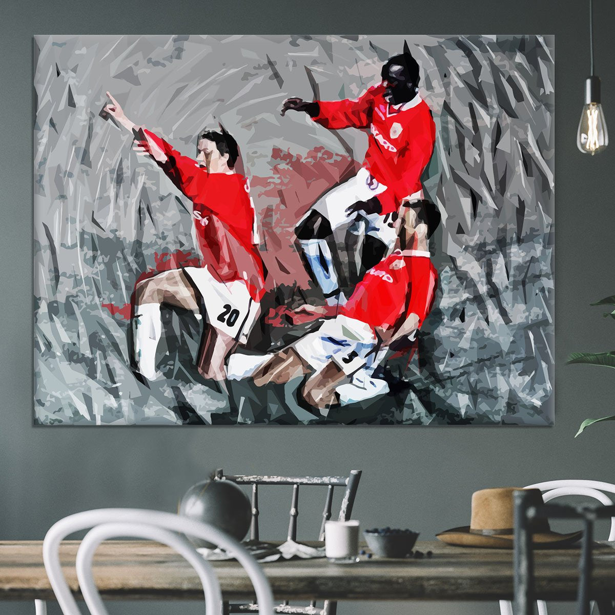 Man United Champions League Final Canvas Print or Poster