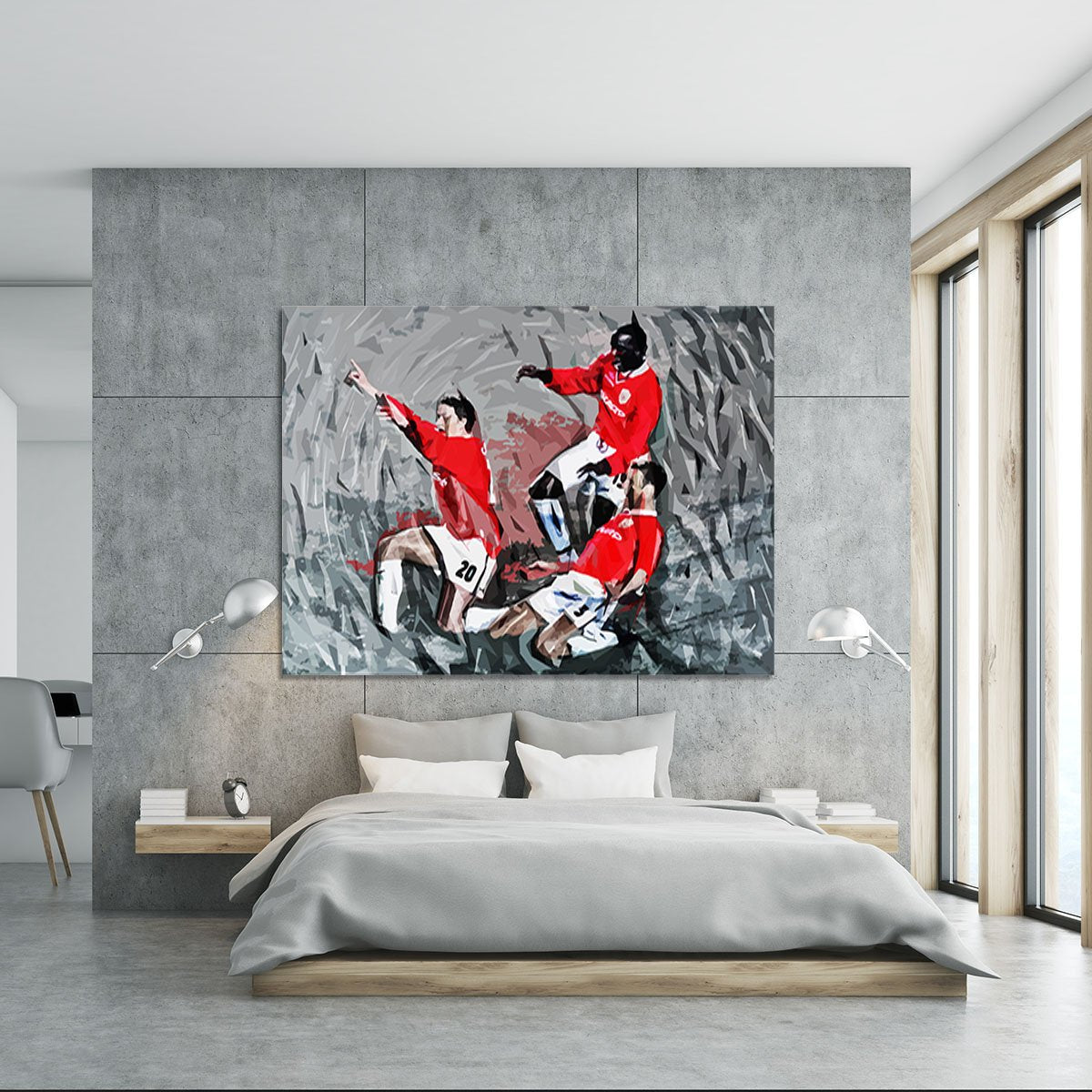 Man United Champions League Final Canvas Print or Poster