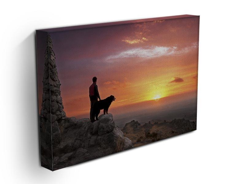 Man and his faithful companion Canvas Print or Poster - Canvas Art Rocks - 3