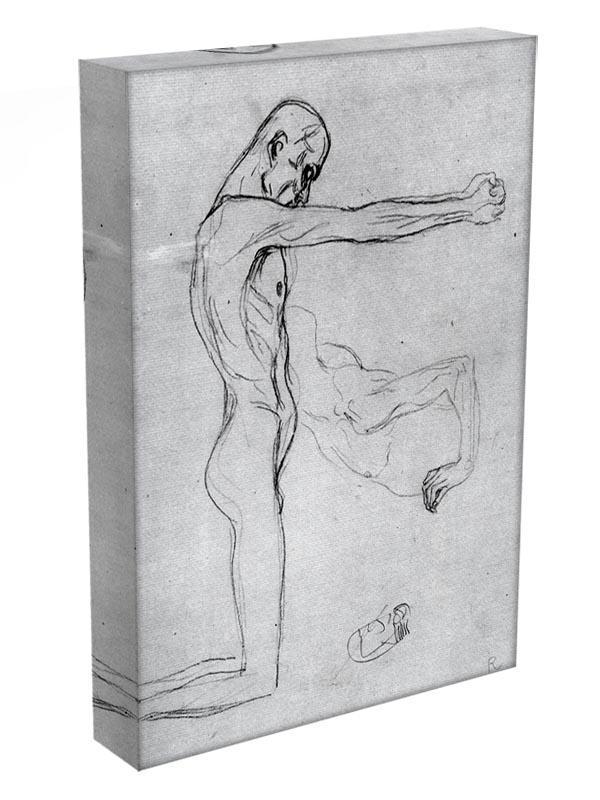 Man with with outstretched arms by Klimt Canvas Print or Poster - Canvas Art Rocks - 3