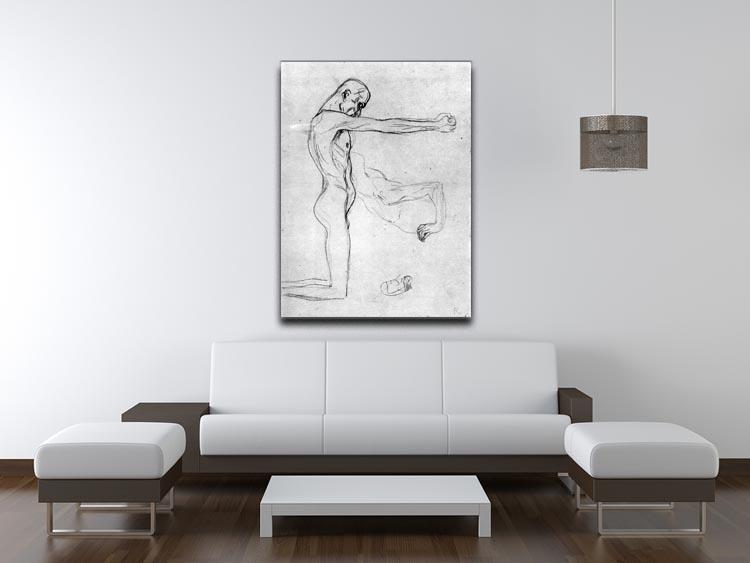 Man with with outstretched arms by Klimt Canvas Print or Poster - Canvas Art Rocks - 4