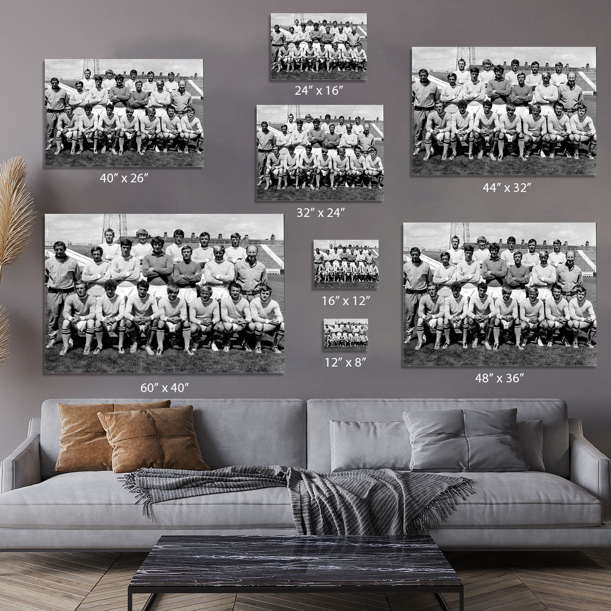 Manchester City Football Club Team Photo 1969 Canvas Print or Poster - Canvas Art Rocks - 7