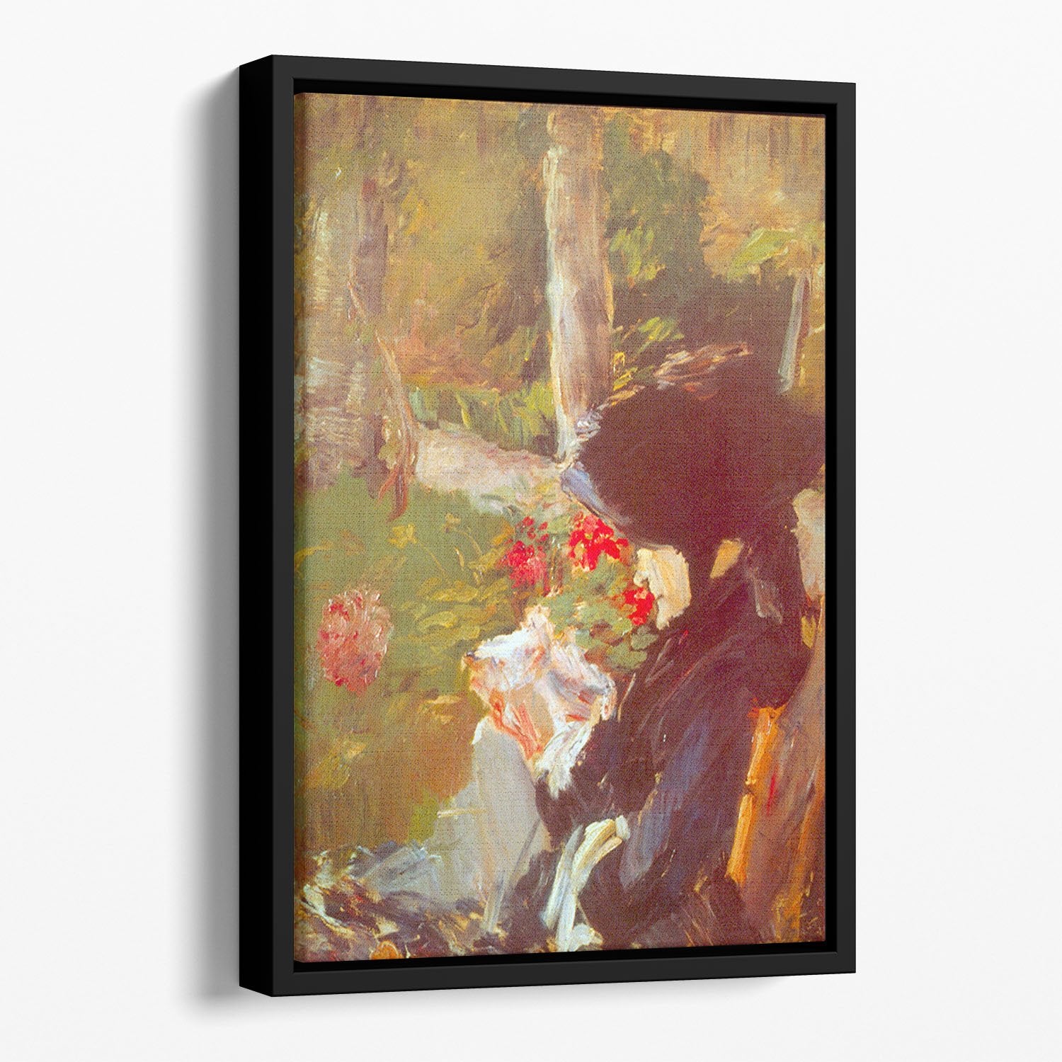 Manets Mother by Manet Floating Framed Canvas