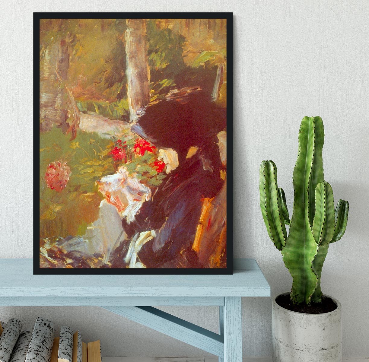 Manets Mother by Manet Framed Print - Canvas Art Rocks - 2