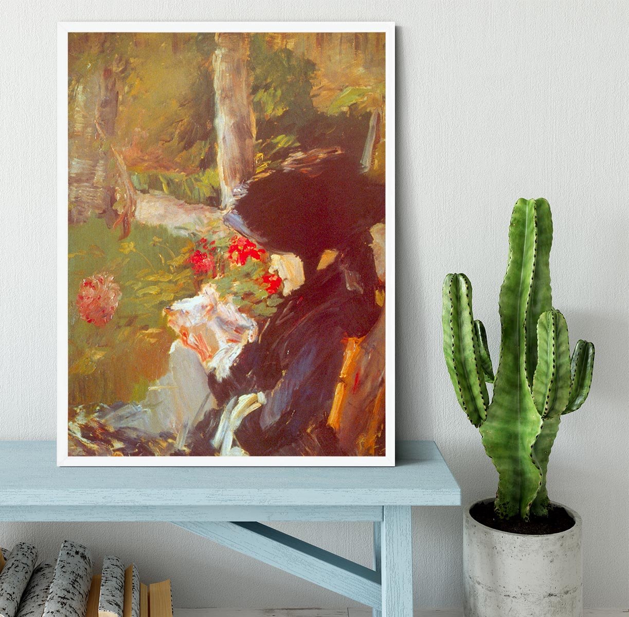Manets Mother by Manet Framed Print - Canvas Art Rocks -6