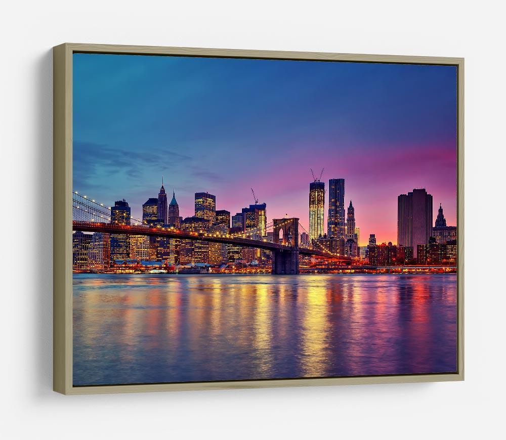 Manhattan at dusk HD Metal Print