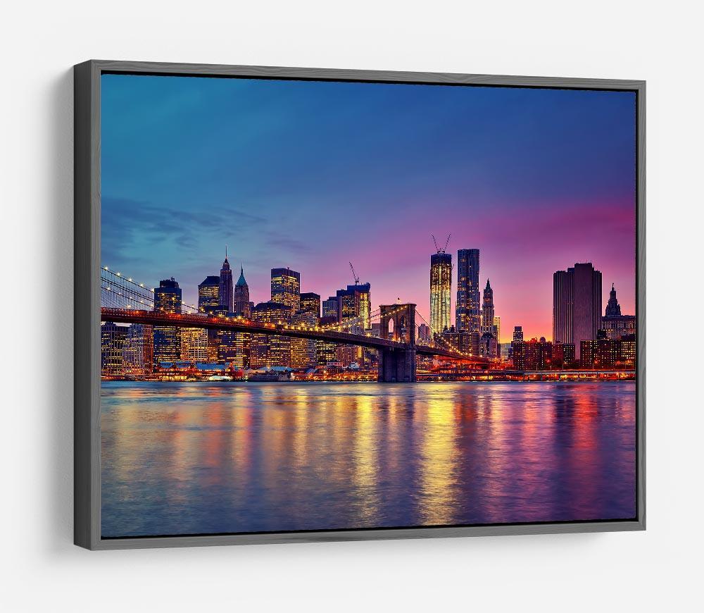 Manhattan at dusk HD Metal Print