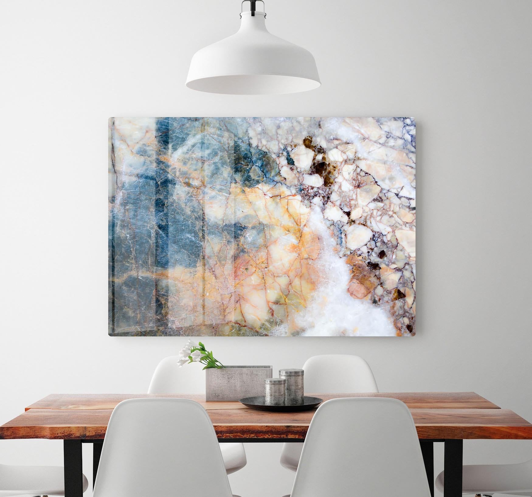 Marble patterned texture HD Metal Print - Canvas Art Rocks - 2