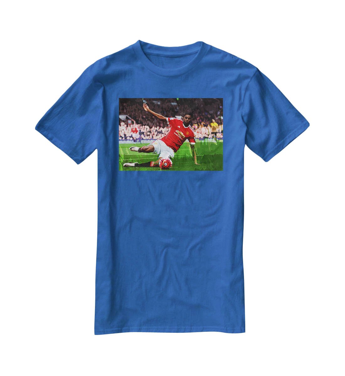 Marcus Rashford Action Manchester United T-Shirt - Canvas Art Rocks - 2