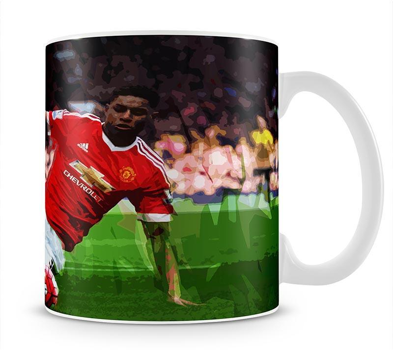 Marcus Rashford Action Manchester United Mug - Canvas Art Rocks - 1