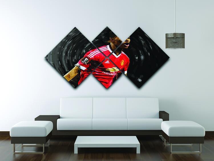 Marcus Rashford Manchester United 4 Square Multi Panel Canvas - Canvas Art Rocks - 3