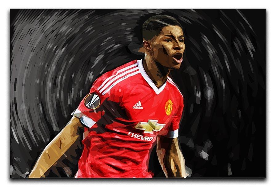 Marcus Rashford Manchester United Canvas Print or Poster  - Canvas Art Rocks - 1