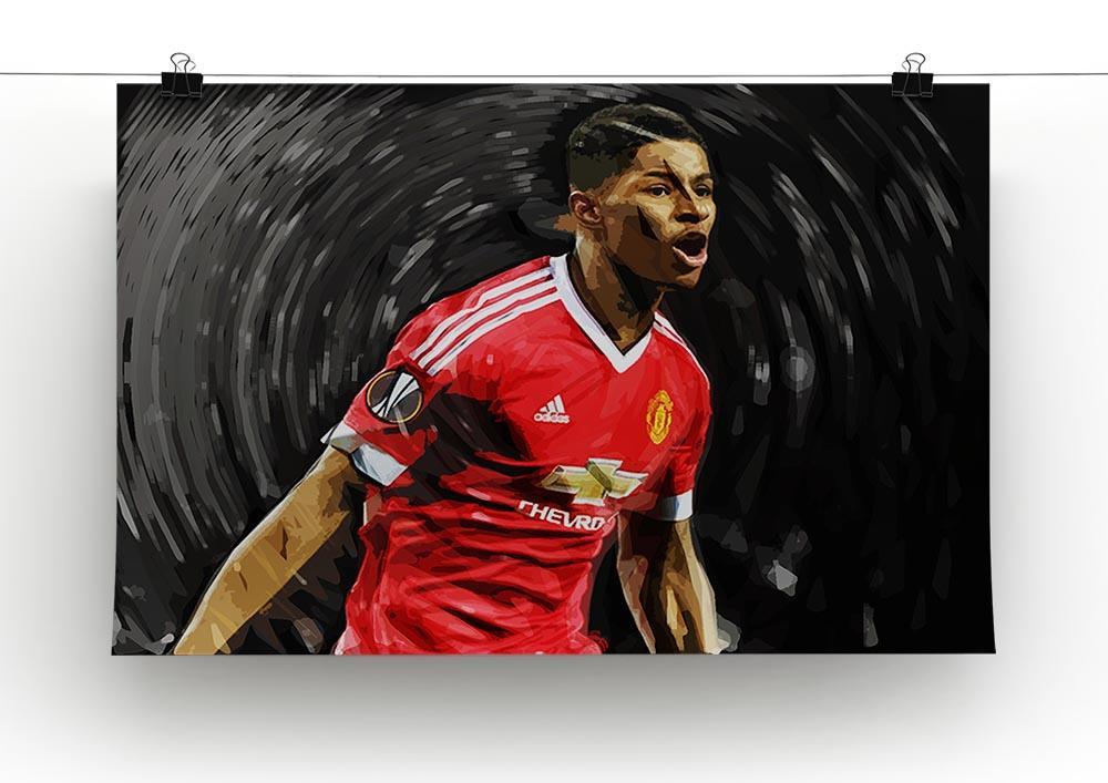 Marcus Rashford Manchester United Canvas Print or Poster - Canvas Art Rocks - 2