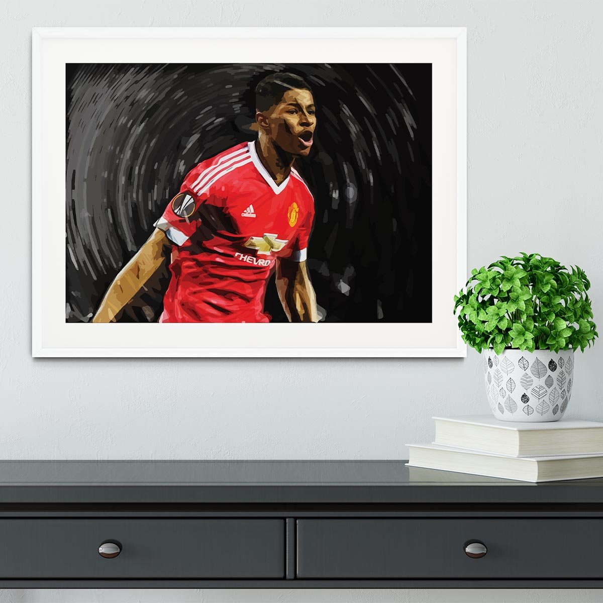 Marcus Rashford Manchester United Framed Print - Canvas Art Rocks - 5