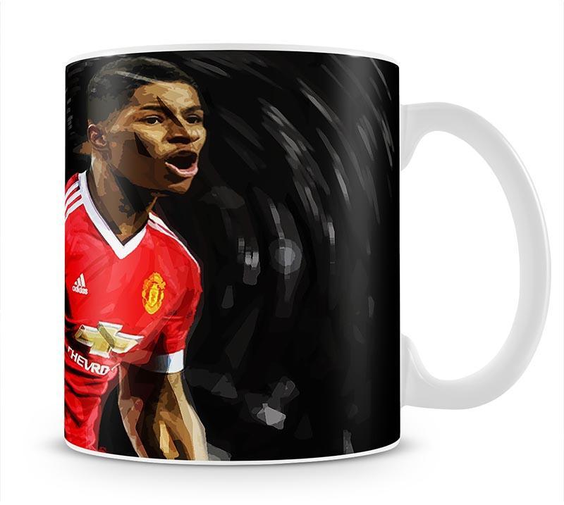 Marcus Rashford Manchester United Mug - Canvas Art Rocks - 1