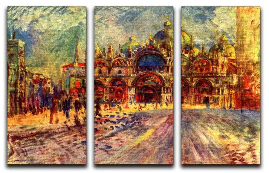 Marcus place in Venice by Renoir 3 Split Panel Canvas Print - Canvas Art Rocks - 1