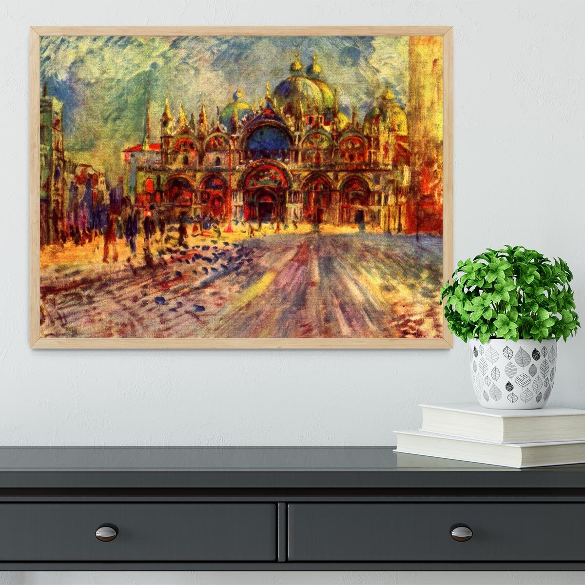Marcus place in Venice by Renoir Framed Print - Canvas Art Rocks - 4