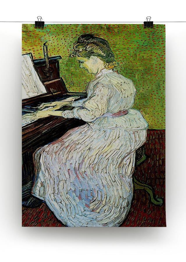 Marguerite Gachet at the Piano by Van Gogh Canvas Print & Poster - Canvas Art Rocks - 2