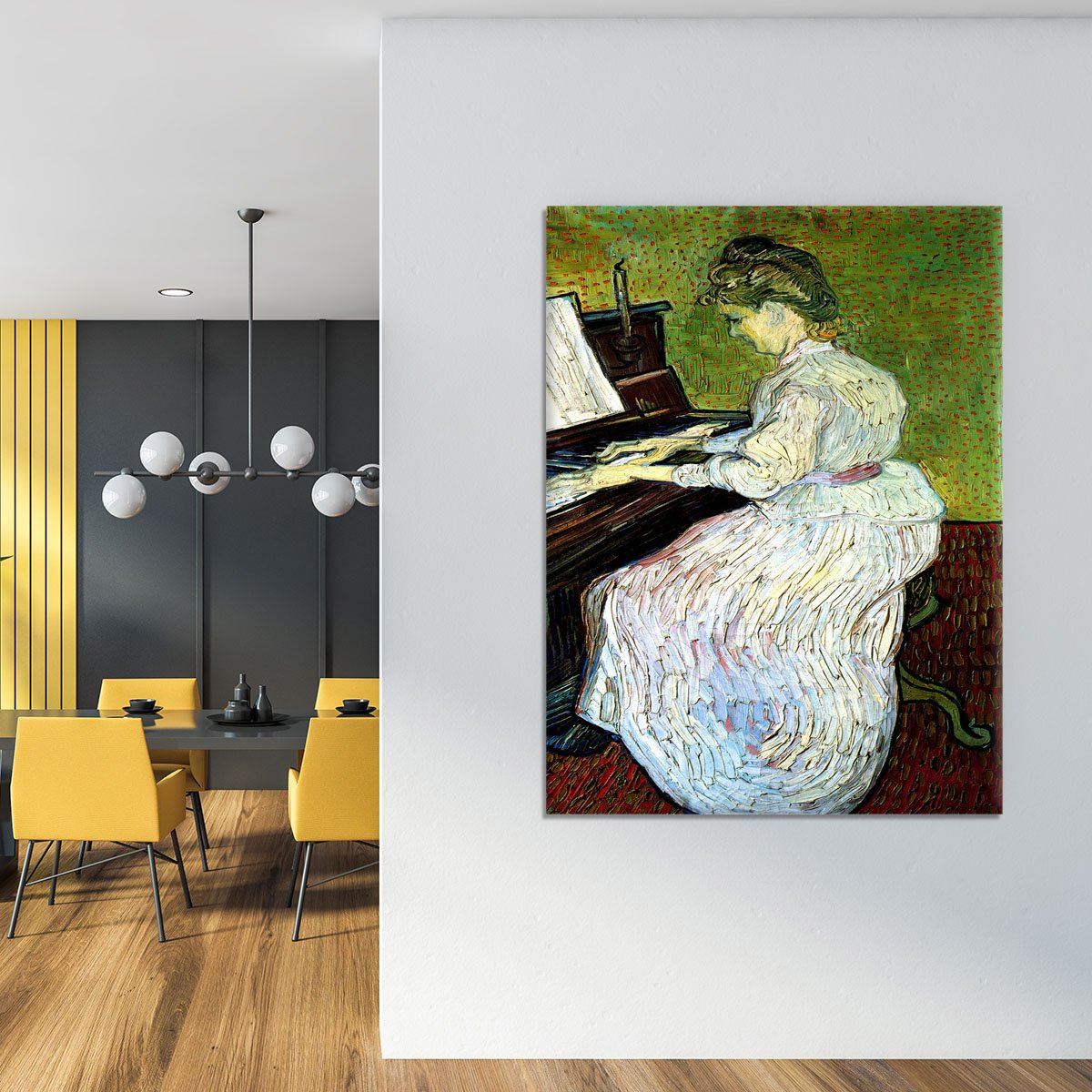 Marguerite Gachet at the Piano by Van Gogh Canvas Print or Poster