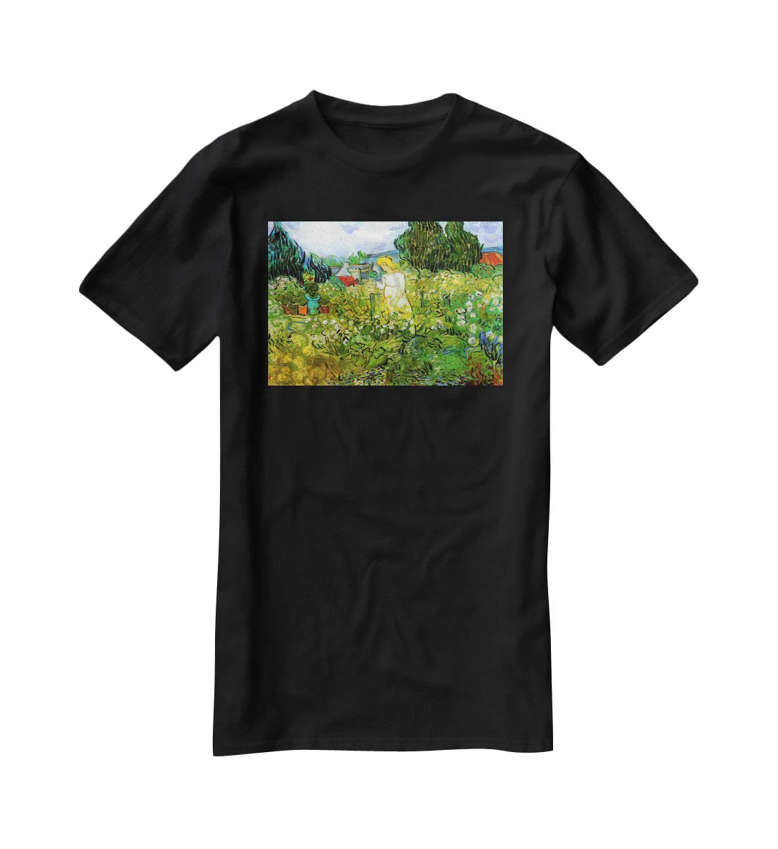 Marguerite Gachet in the Garden by Van Gogh T-Shirt - Canvas Art Rocks - 1
