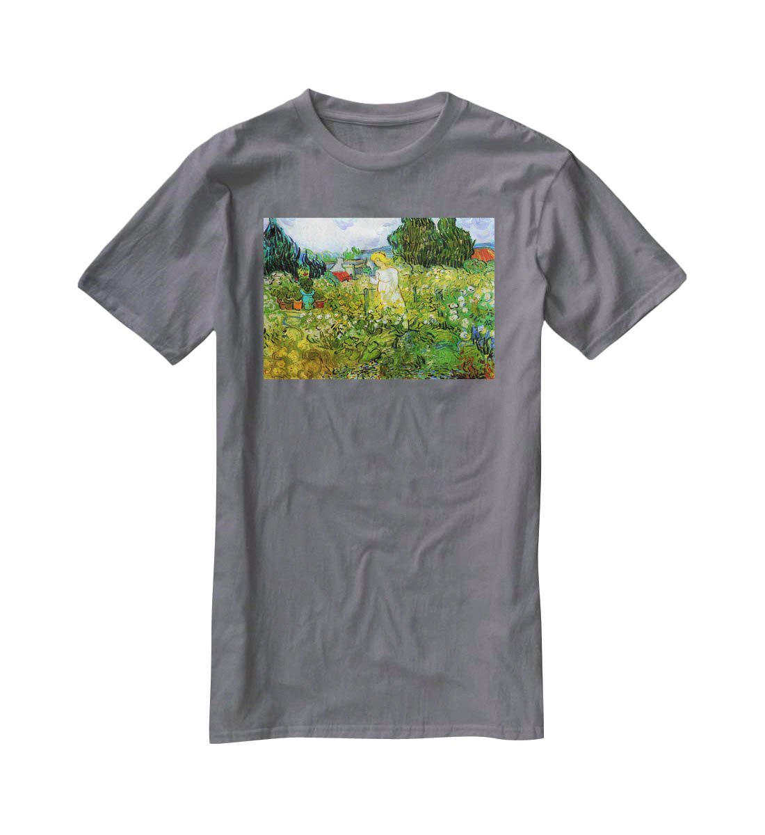 Marguerite Gachet in the Garden by Van Gogh T-Shirt - Canvas Art Rocks - 3