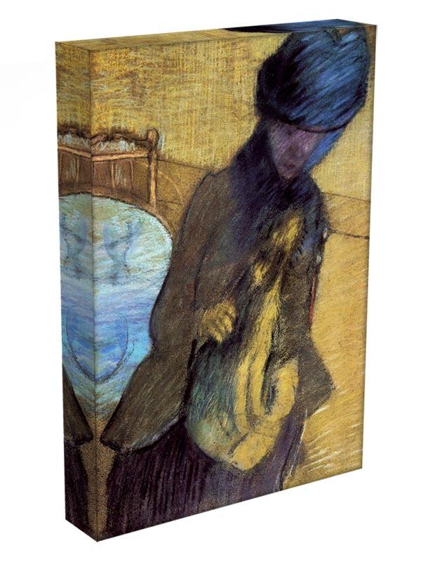 Mary Cassatt with her dog by Degas Canvas Print or Poster - Canvas Art Rocks - 3