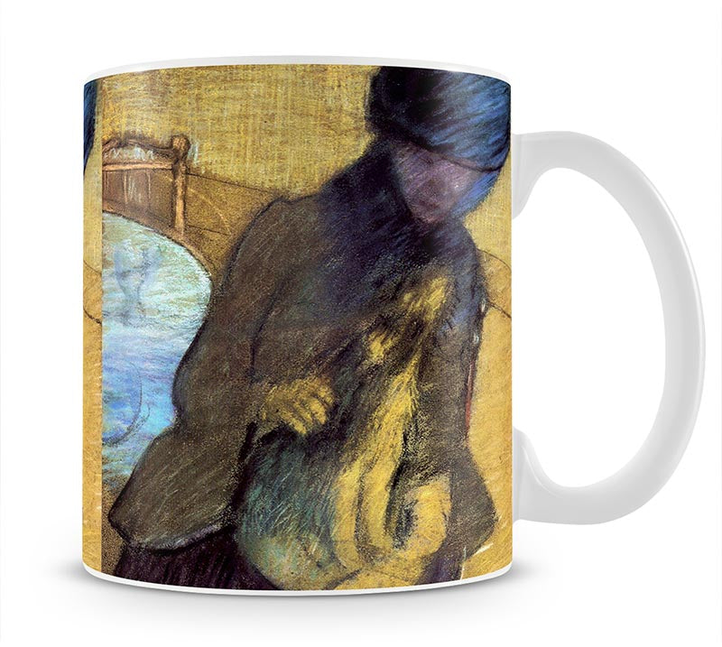 Mary Cassatt with her dog by Degas Mug - Canvas Art Rocks - 1
