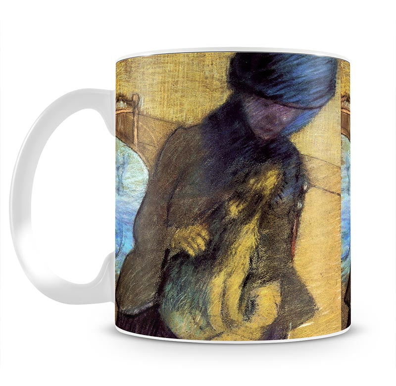 Mary Cassatt with her dog by Degas Mug - Canvas Art Rocks - 1