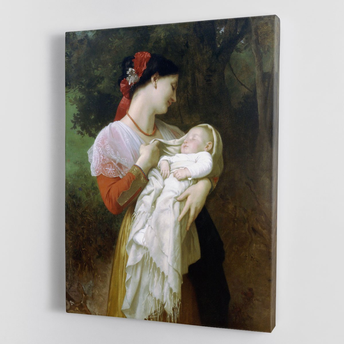 Maternal Admiration By Bouguereau Canvas Print or Poster