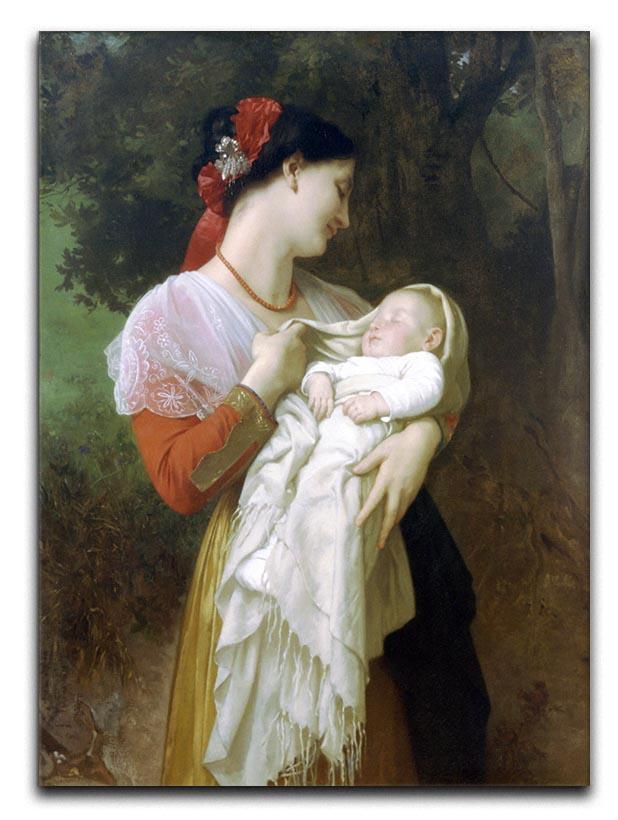 Maternal Admiration By Bouguereau Canvas Print or Poster  - Canvas Art Rocks - 1