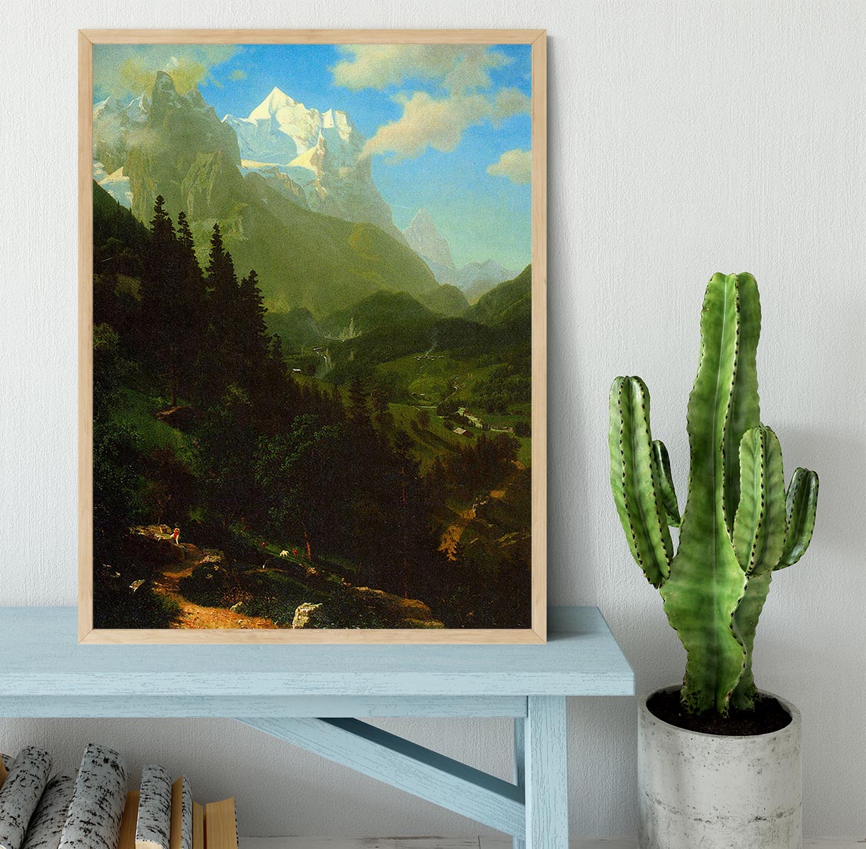 Matterhorn by Bierstadt Framed Print - Canvas Art Rocks - 4