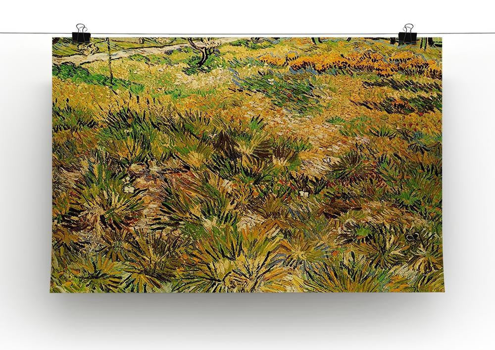 Meadow in the Garden of Saint-Paul Hospital by Van Gogh Canvas Print & Poster - Canvas Art Rocks - 2