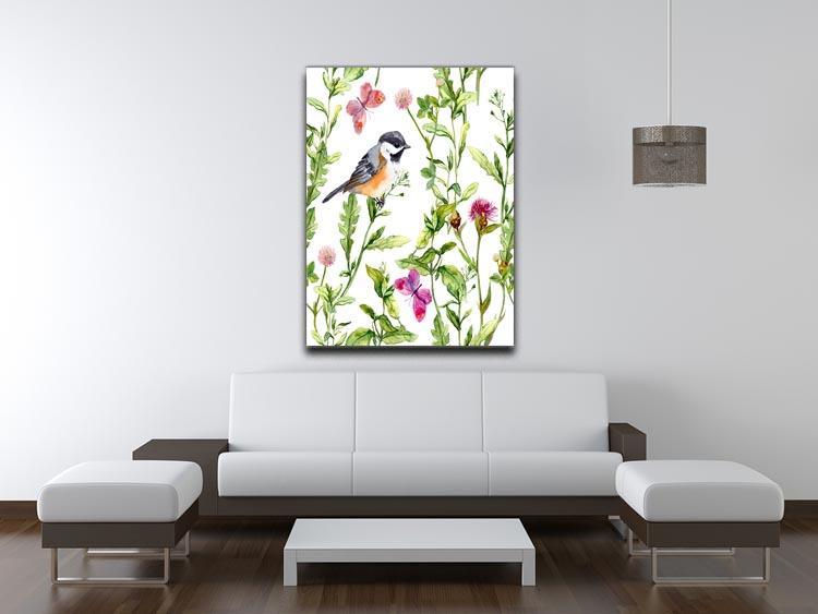 Meadow with butterflies Canvas Print or Poster - Canvas Art Rocks - 4