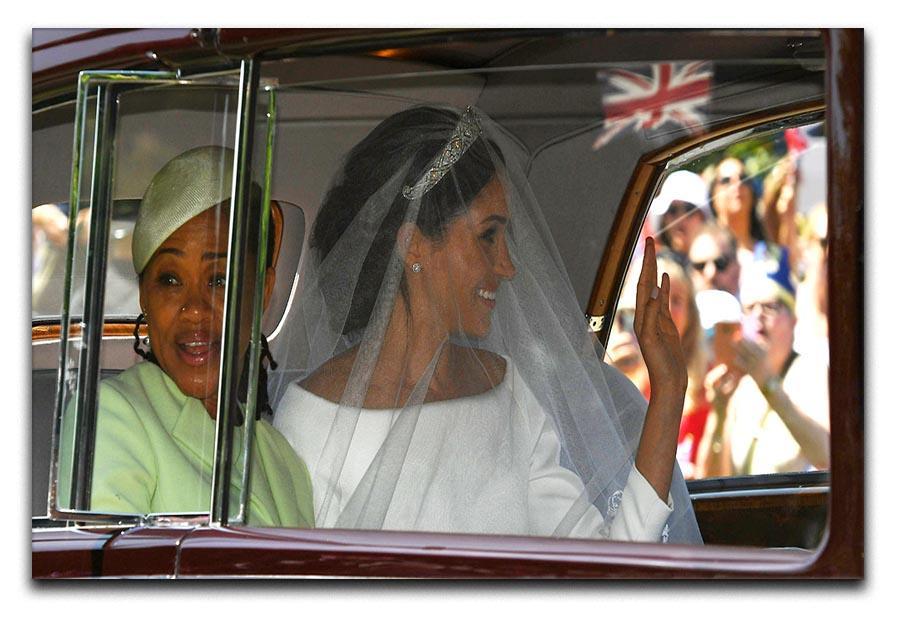 Meghan Markle and her mother arrive at the wedding Canvas Print or Poster  - Canvas Art Rocks - 1