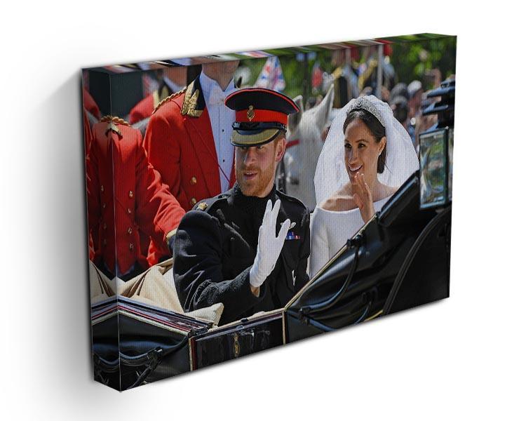 Meghan and Prince Harry greet the crowds Canvas Print or Poster - Canvas Art Rocks - 3