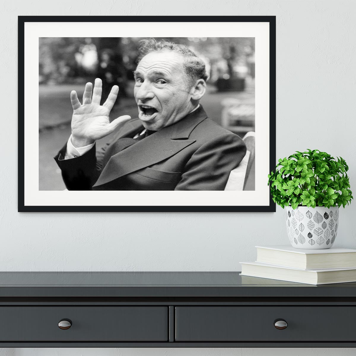 Mel Brooks Framed Print - Canvas Art Rocks - 1