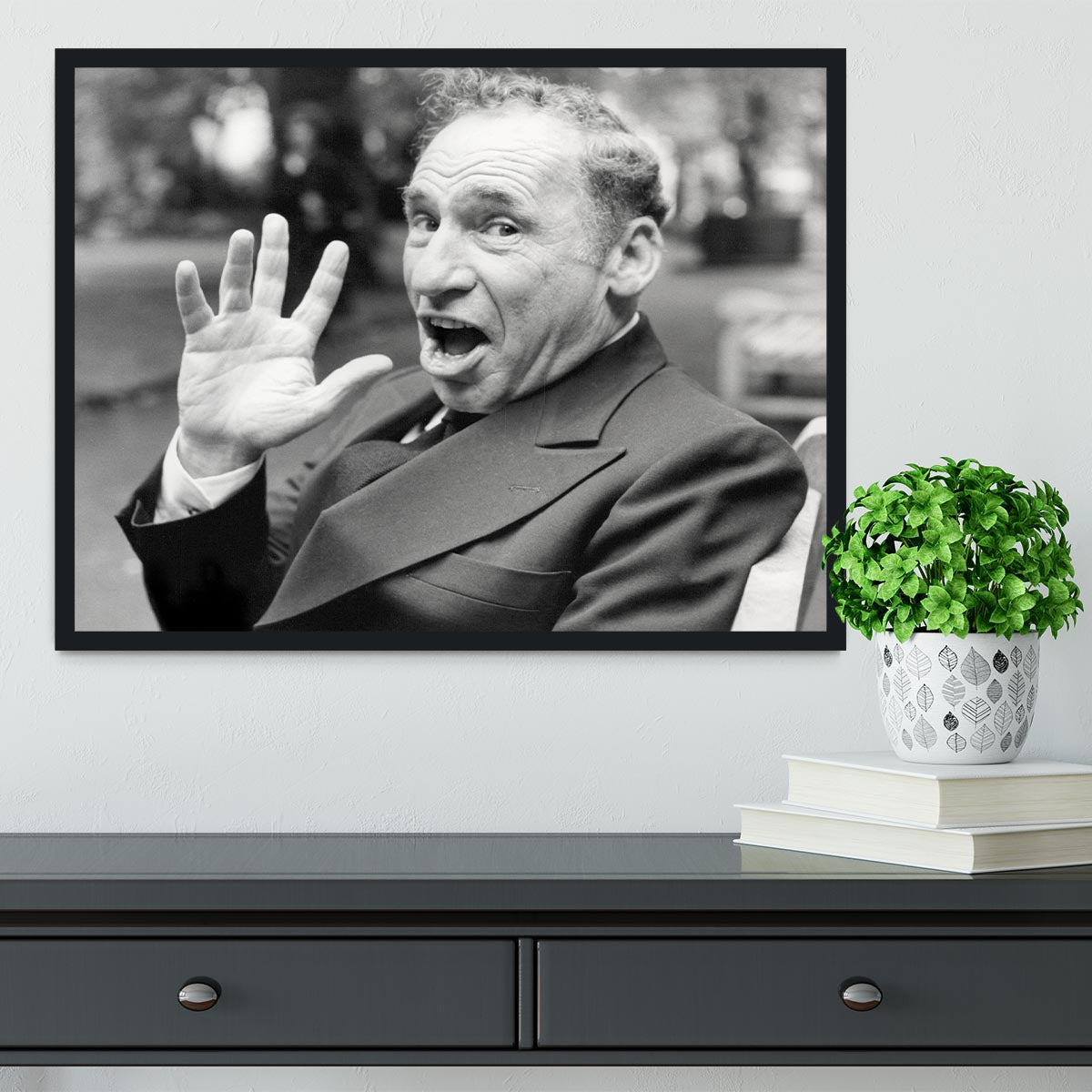 Mel Brooks Framed Print - Canvas Art Rocks - 2