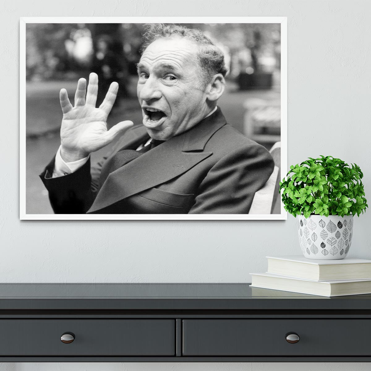 Mel Brooks Framed Print - Canvas Art Rocks -6