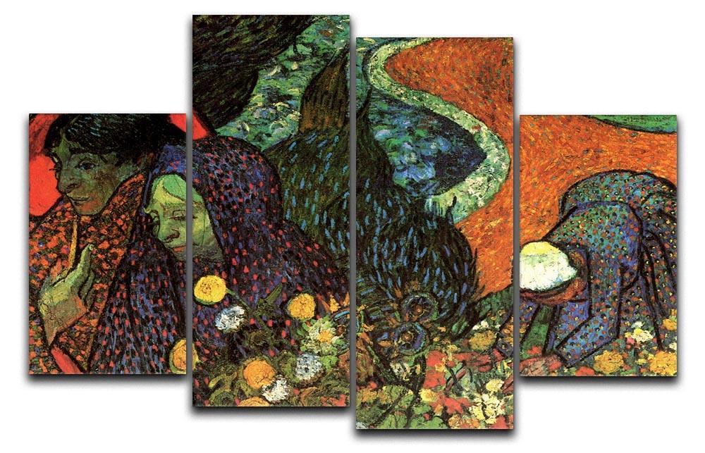 Memory of the Garden at Etten by Van Gogh 4 Split Panel Canvas  - Canvas Art Rocks - 1
