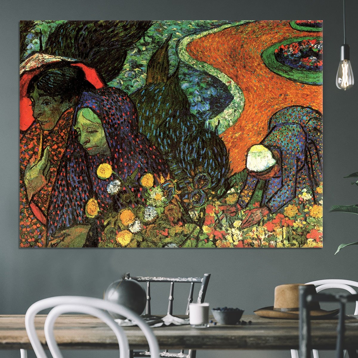 Memory of the Garden at Etten by Van Gogh Canvas Print or Poster