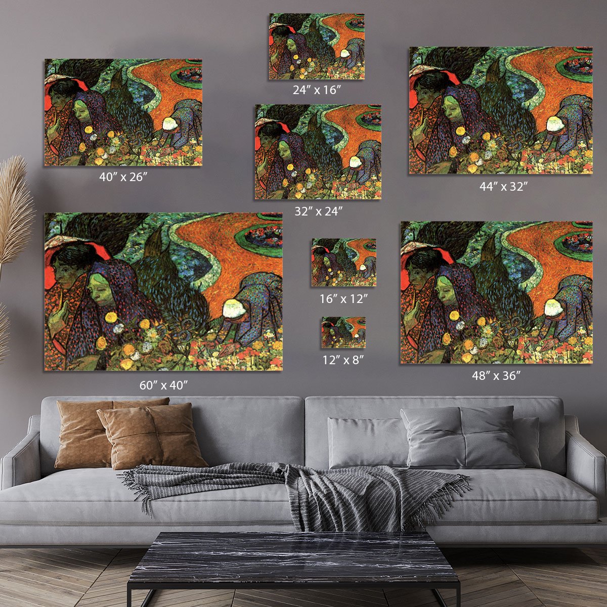Memory of the Garden at Etten by Van Gogh Canvas Print or Poster